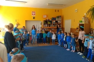 Spotkanie dzieci z gr VI z przedszkolakami  z Przedszkola nr 2 w Lubsku